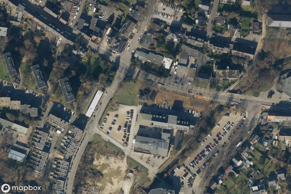 Satellitbillede set fra luften af Villa, et forladt Beboelseshus i Erkrath, Tyskland