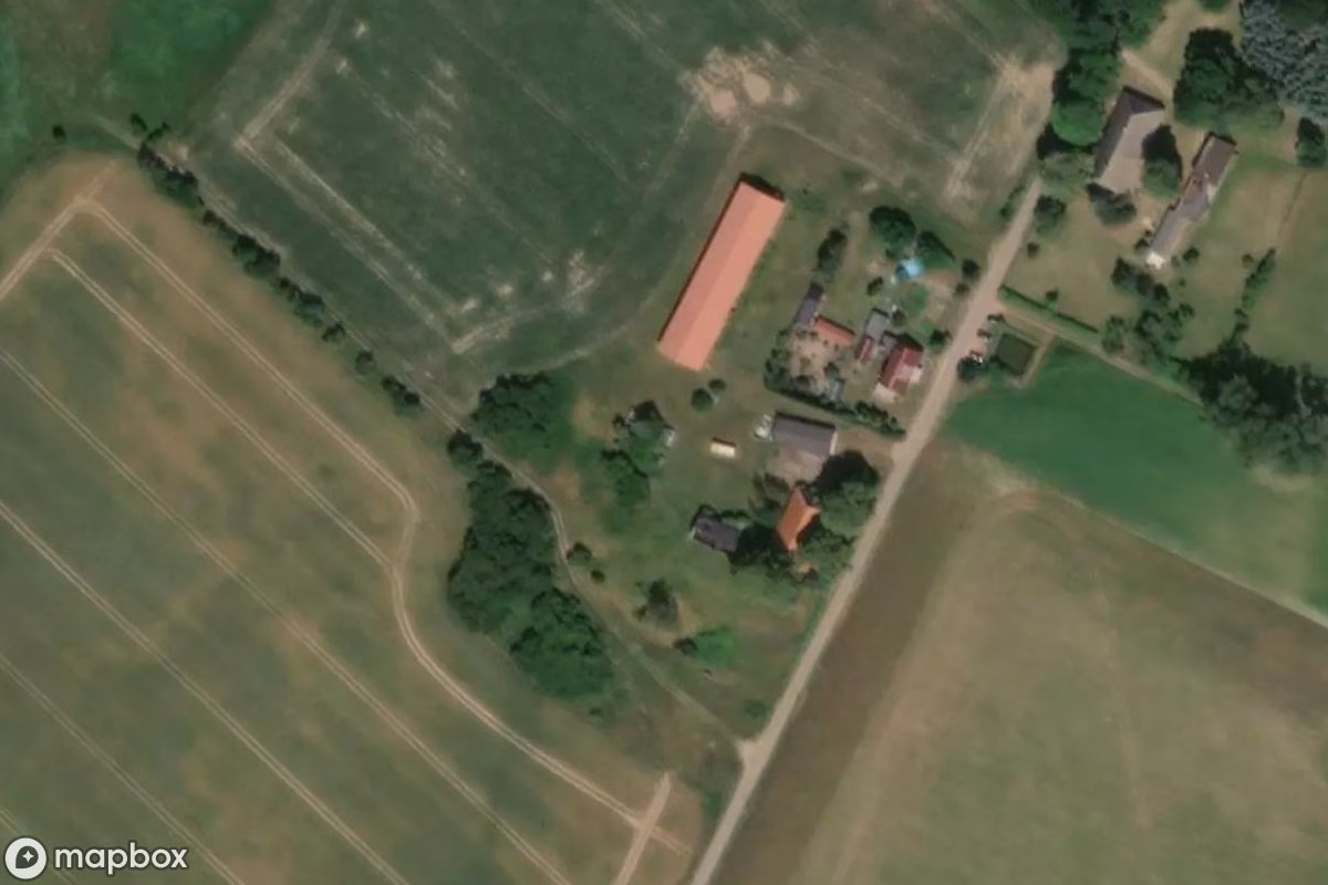 Aerial satellite view of Autofriedhof, an abandoned Cemetery in Wittendörp, Germany