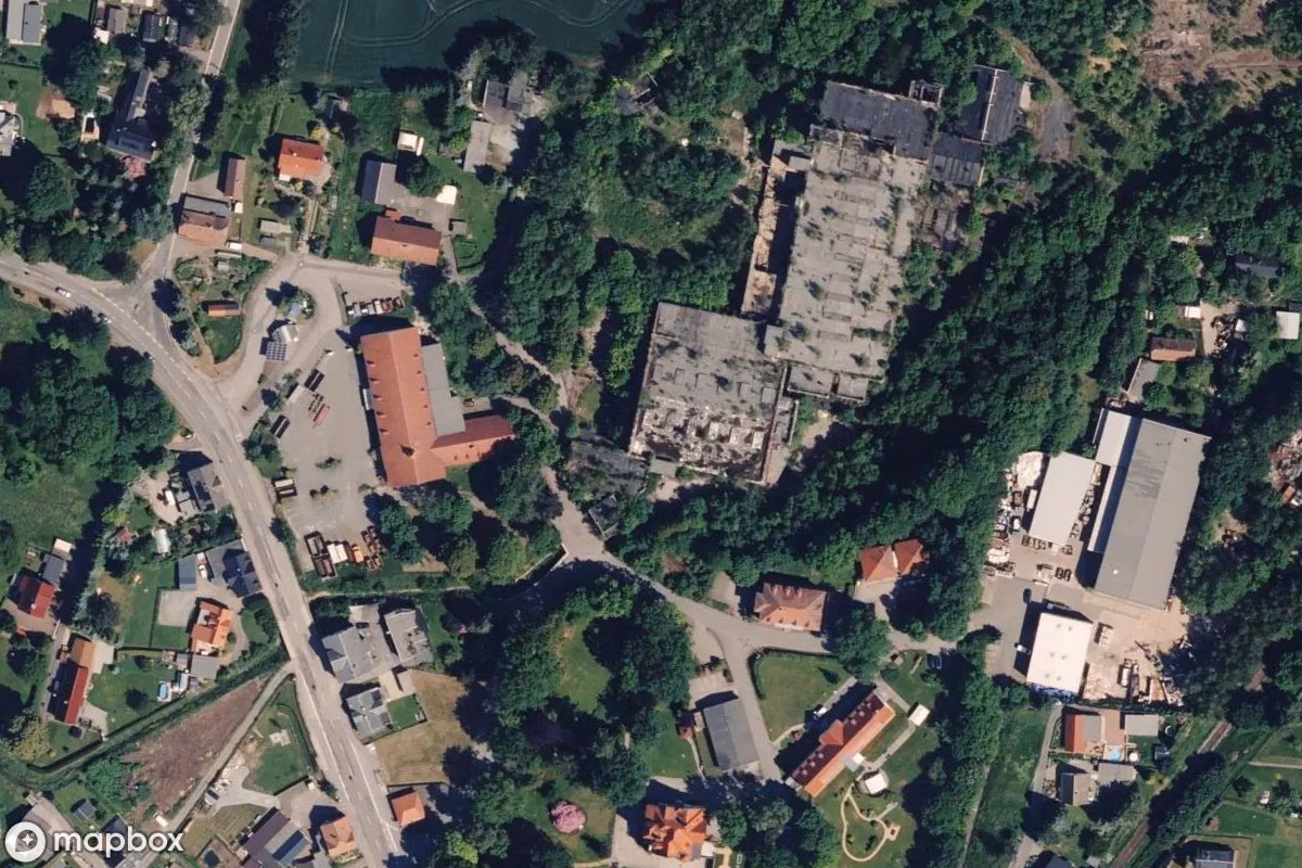 Satellitenansicht von Spinnerei, eine verlassene in Ebersbach-Neugersdorf, Deutschland