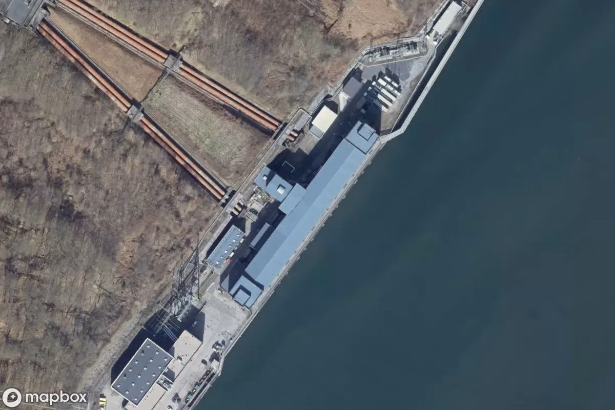 Aerial satellite view of Das Köppchenwerk, an abandoned Factory in Herdecke, Germany