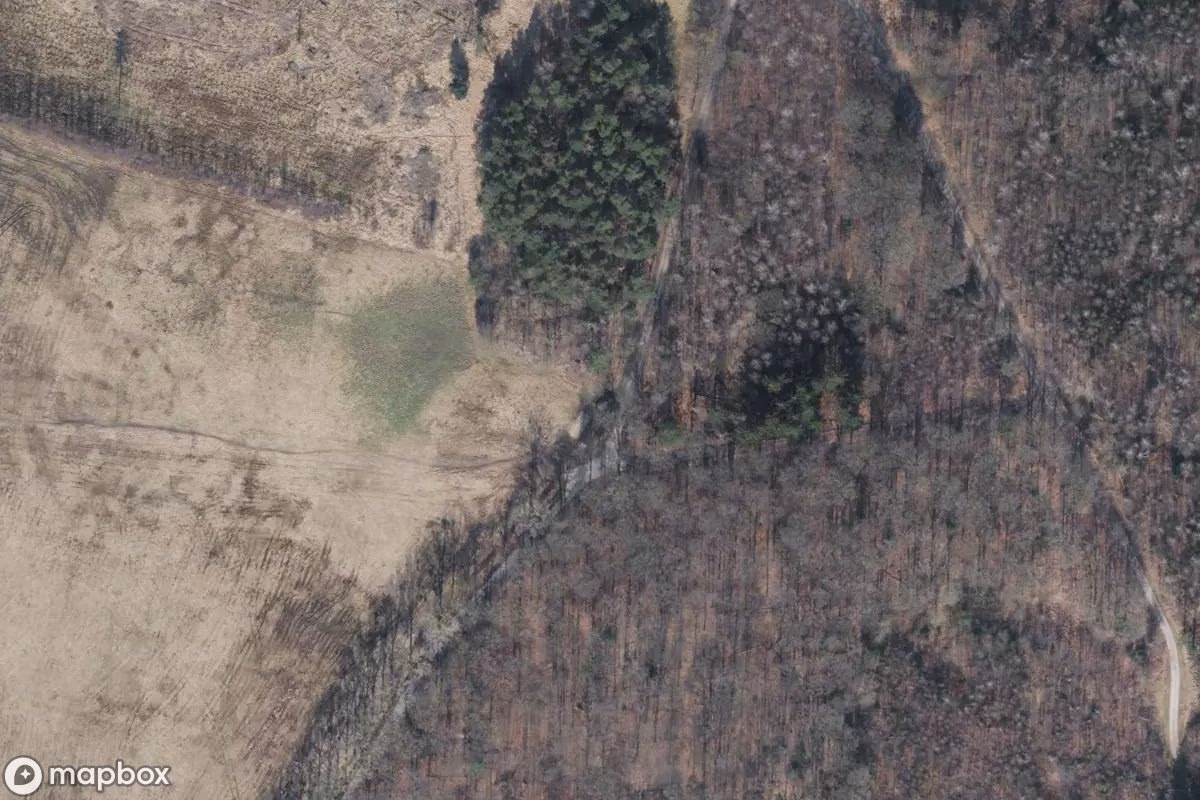 Satellietbeeld vanuit de lucht van Panzerwrack, een verlaten  in Aachen, Duitsland