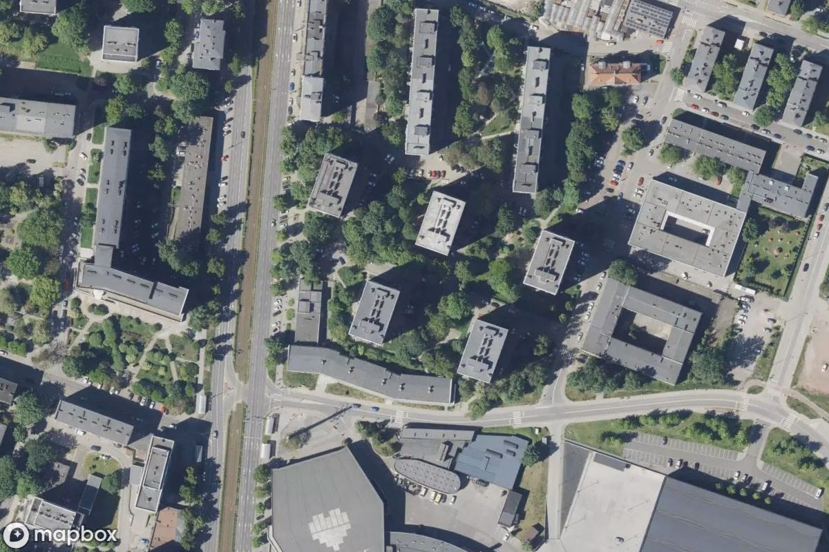 Aerial satellite view of Katowice & Schlesien, an abandoned  in Katowice, Poland