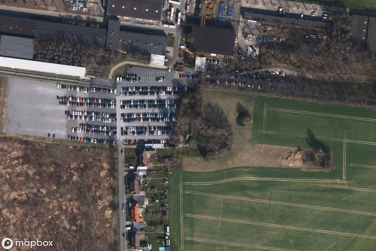 Vue aérienne satellite de Bunker, un Bunker abandonné à Salzgitter, Allemagne