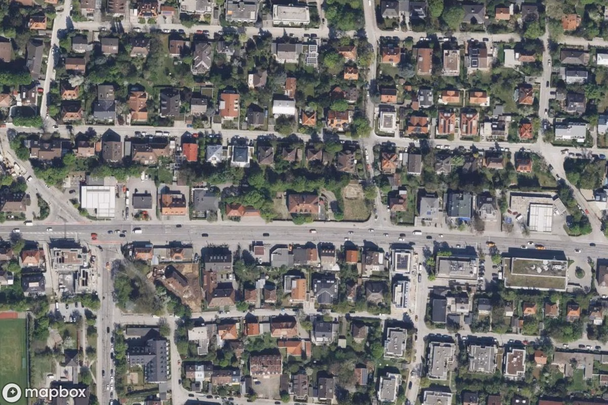 Vue aérienne satellite de McDonald's, un Restaurant abandonné à Munich, Allemagne