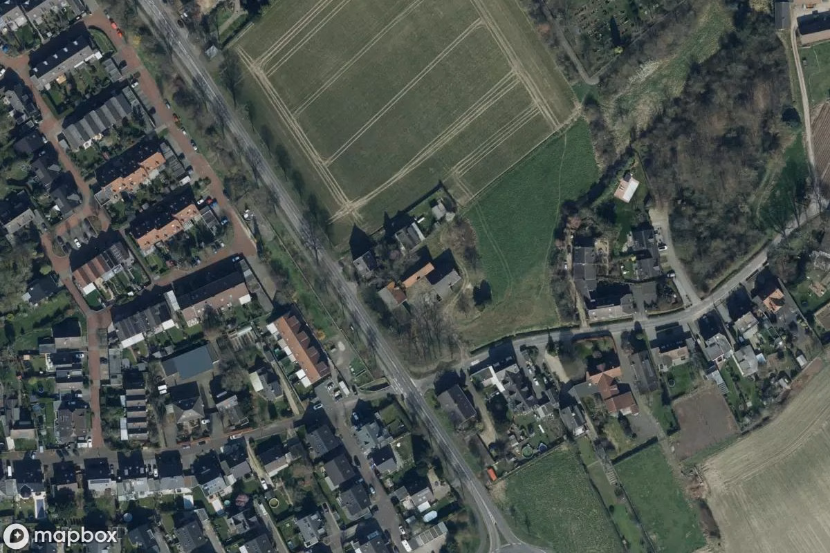 Satelitarny widok z lotu ptaka Bauernhof, opuszczone Gospodarstwo w Krefeld, Niemcy