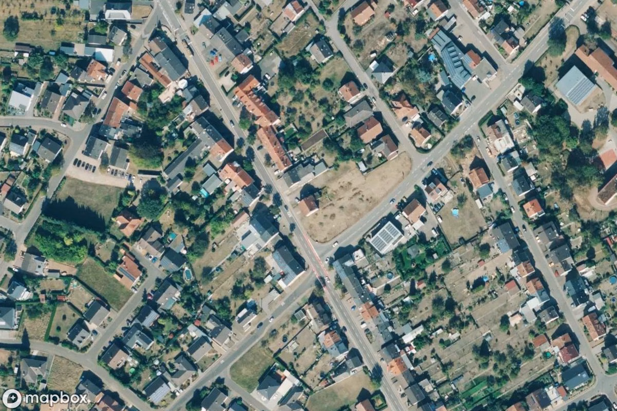 Satelitarny widok z lotu ptaka Haus, opuszczone  w Rehlingen, Niemcy