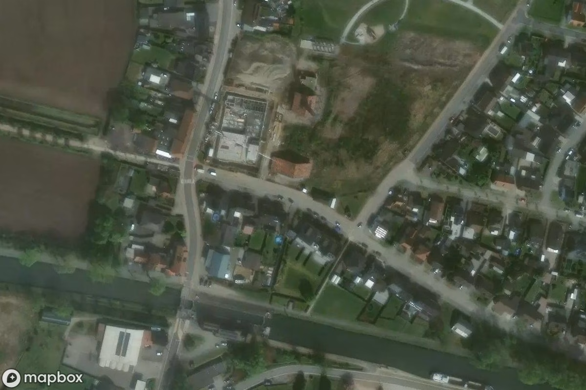 Satelitarny widok z lotu ptaka Terca Rustic, opuszczone w Rijkevorsel, Belgia