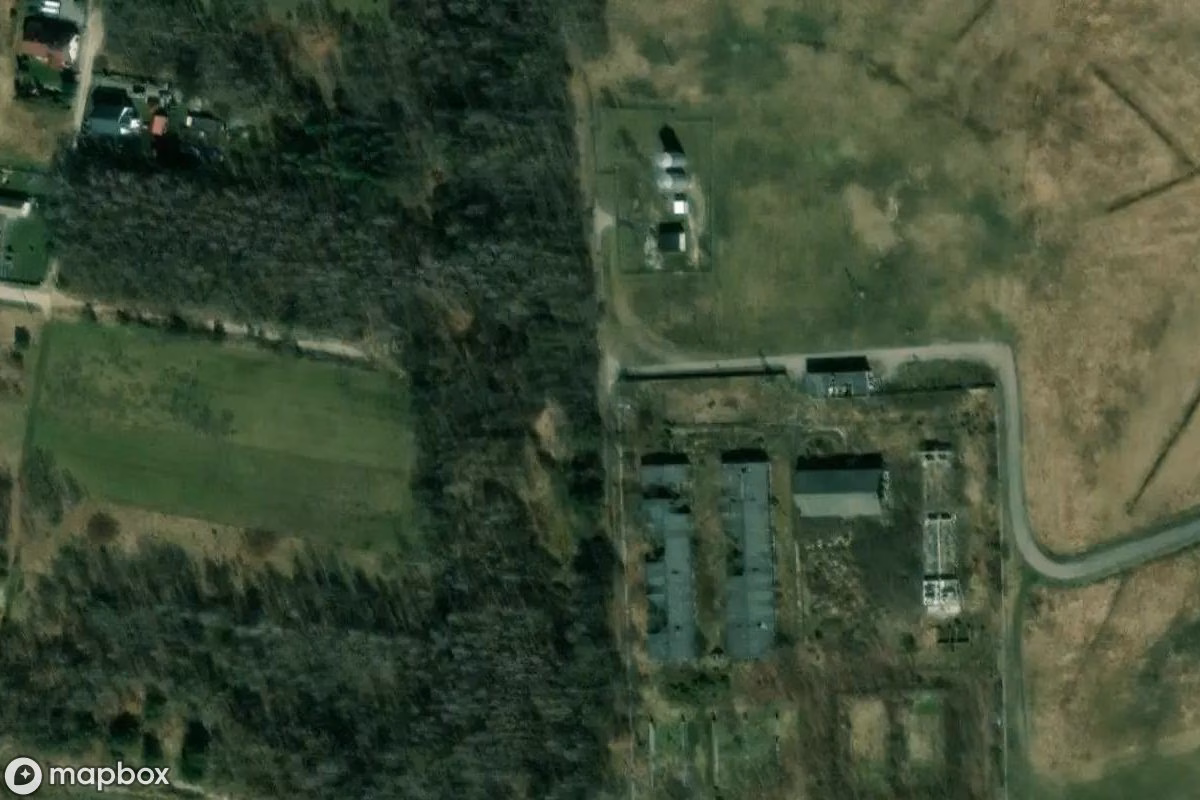 Aerial satellite view of Lost Place, an abandoned  in Jaworznia Fabryczna, Poland