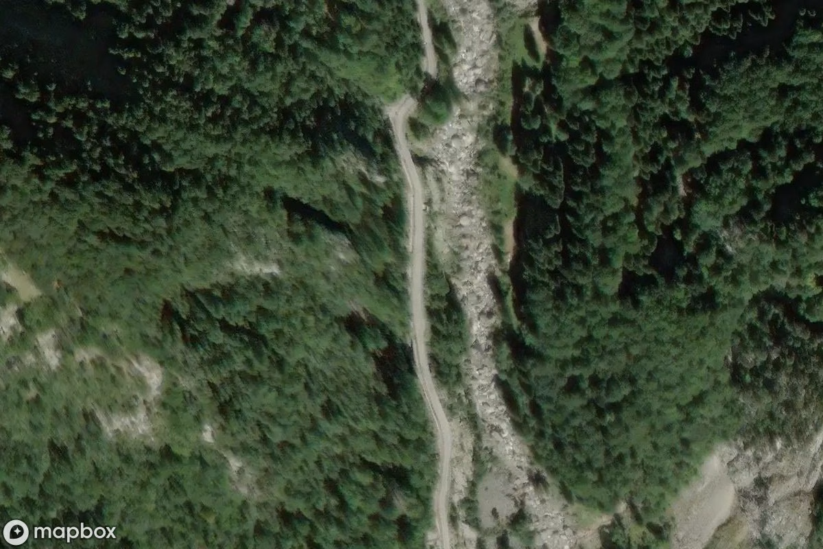 Satellitenansicht von Mussolini-Bunker, eine verlassene Bunker in Pontebba / Ponteibe / Pontafel / Tablija, Italien