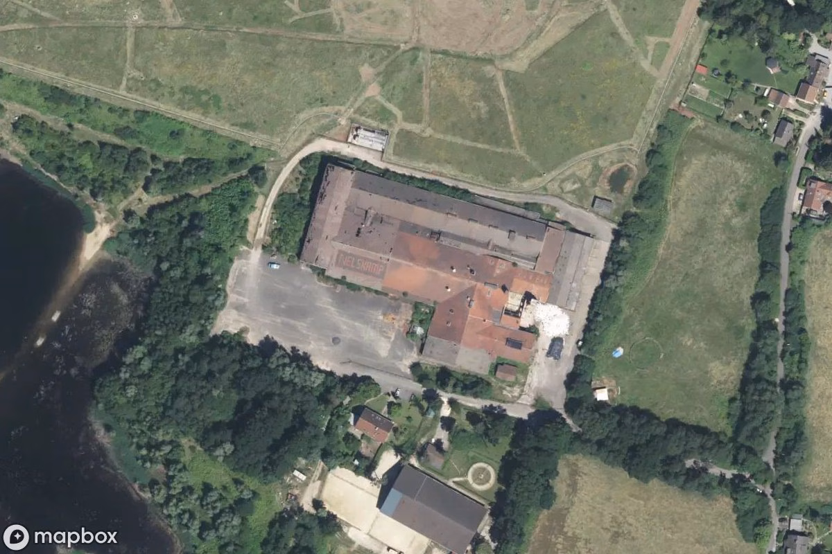 Satellitbillede set fra luften af Minidom, et forladt  i Ratingen, Tyskland