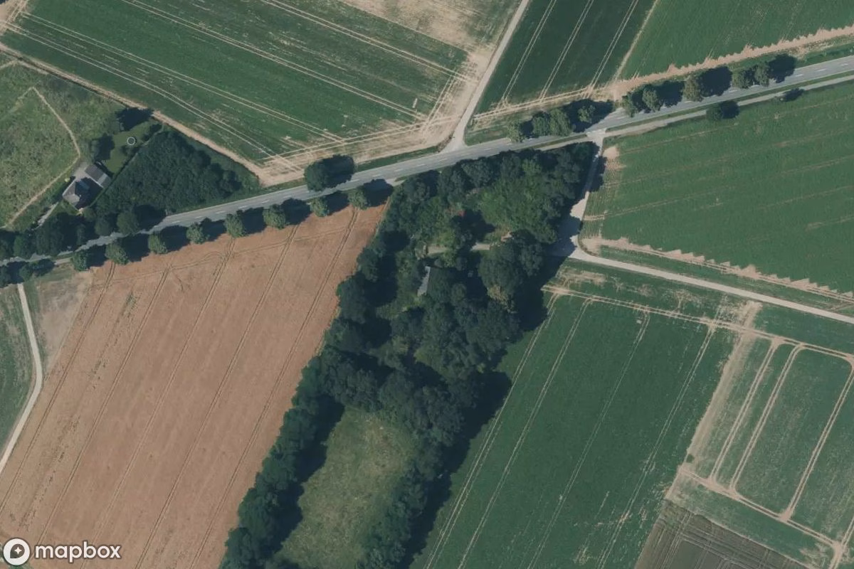 Satelitní letecký pohled na Wasserspeicher, opuštěné  v Aldekerk, Německo