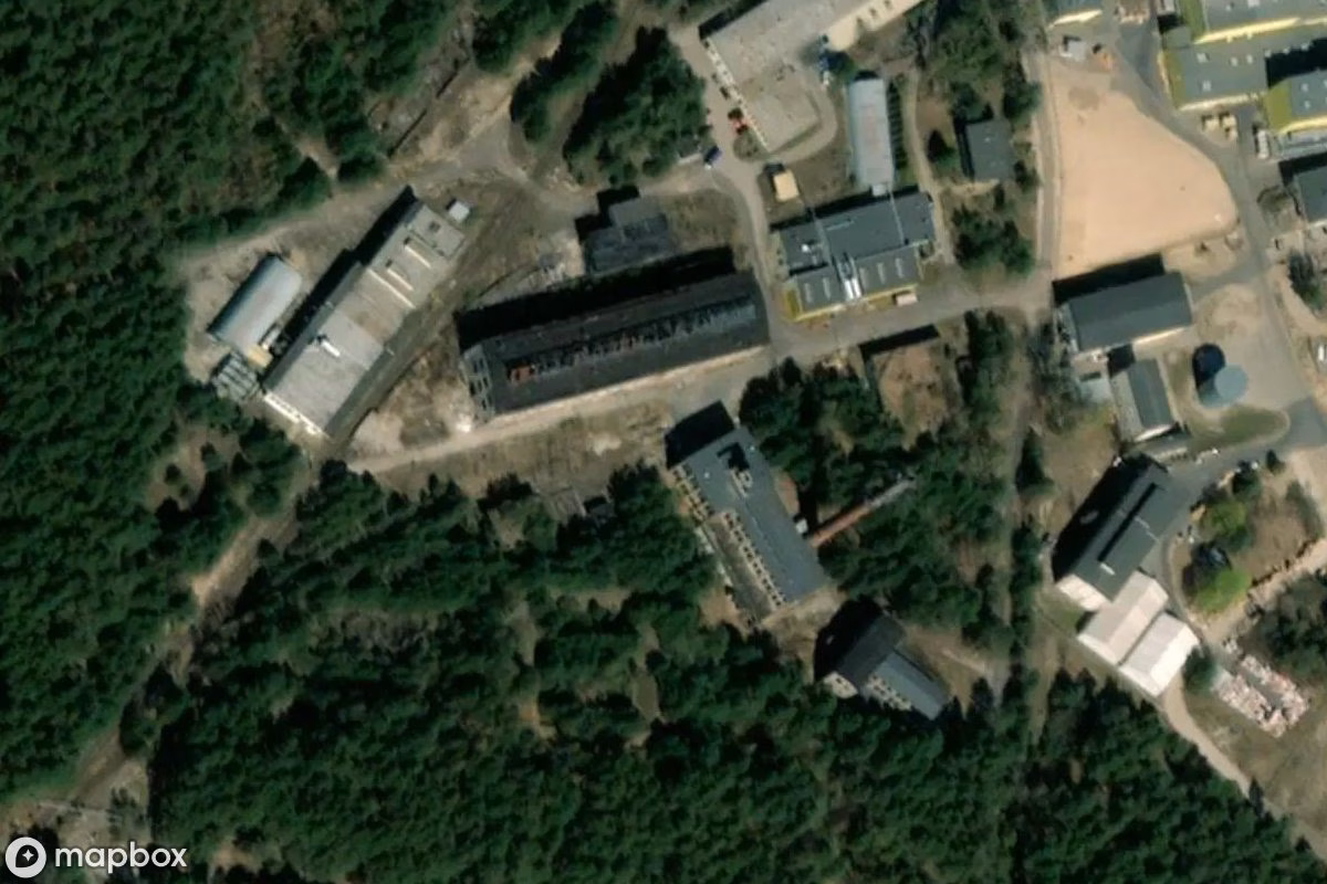 Satellitenansicht von Chemische Fabrik Zachem, eine verlassene Fabrik in Bydgoszcz, Polen