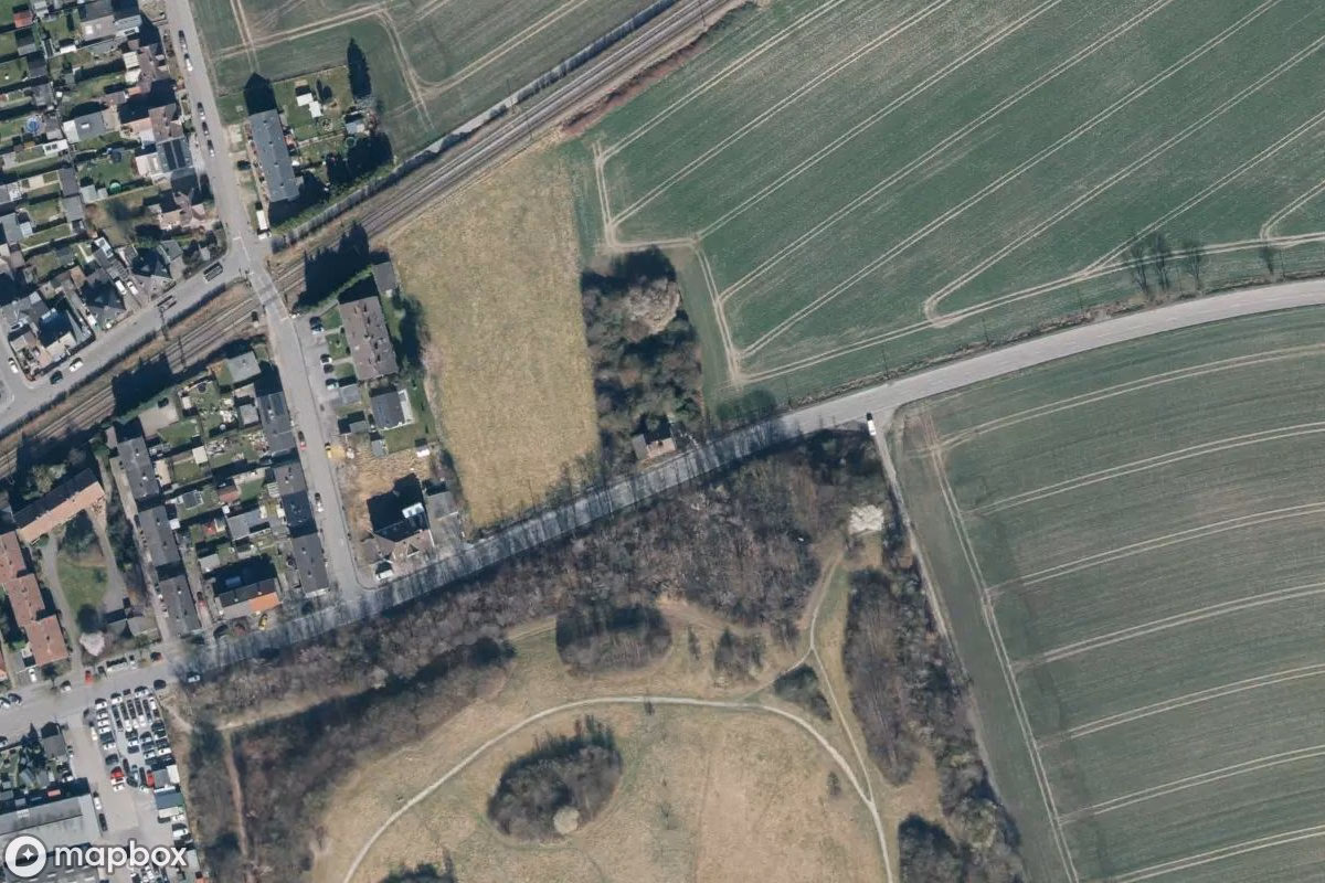 Vista aérea por satélite de Wohnhaus, un Residencia abandonado en Unna, Alemania