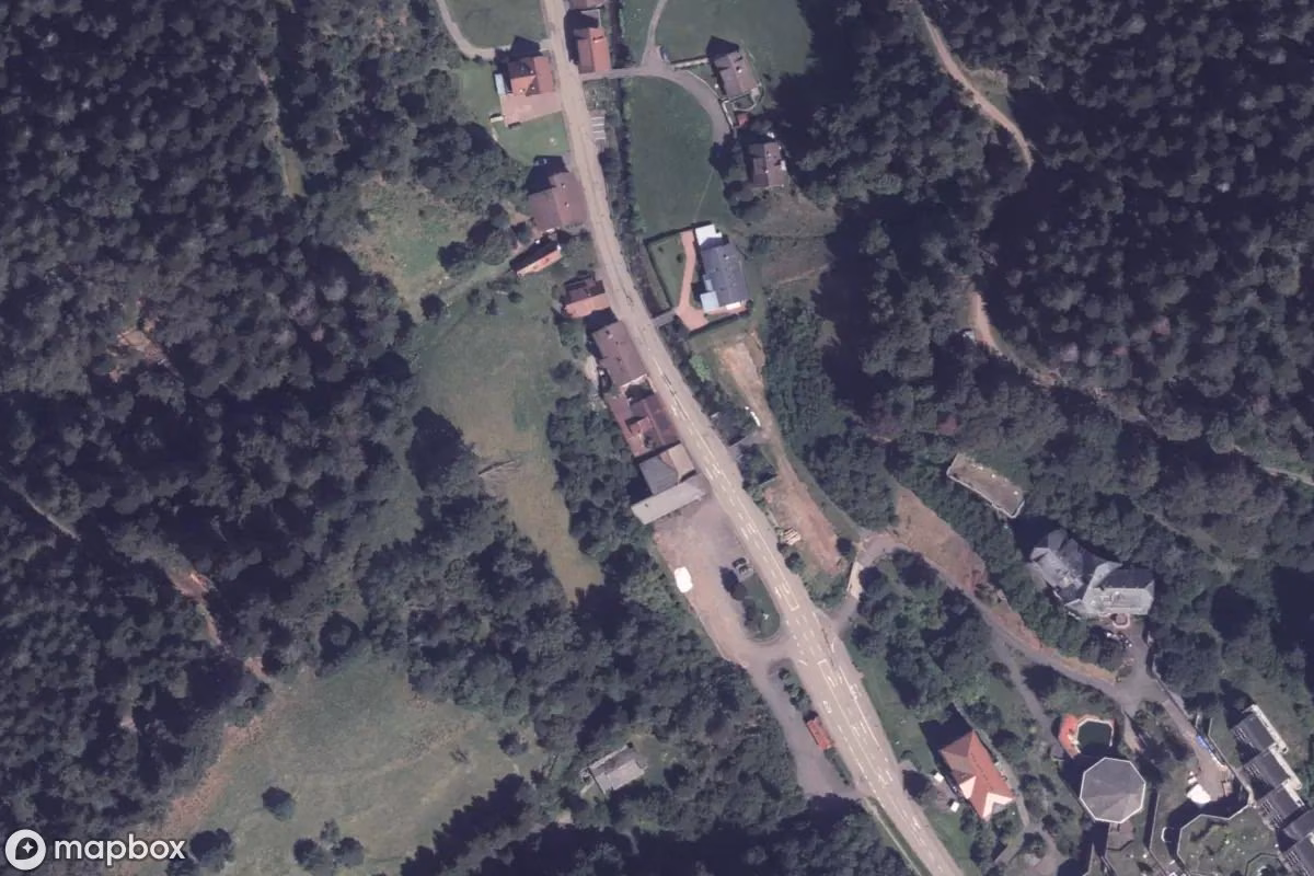 Satelitarny widok z lotu ptaka Gebäude, opuszczone  w Bad Rippoldsau, Niemcy