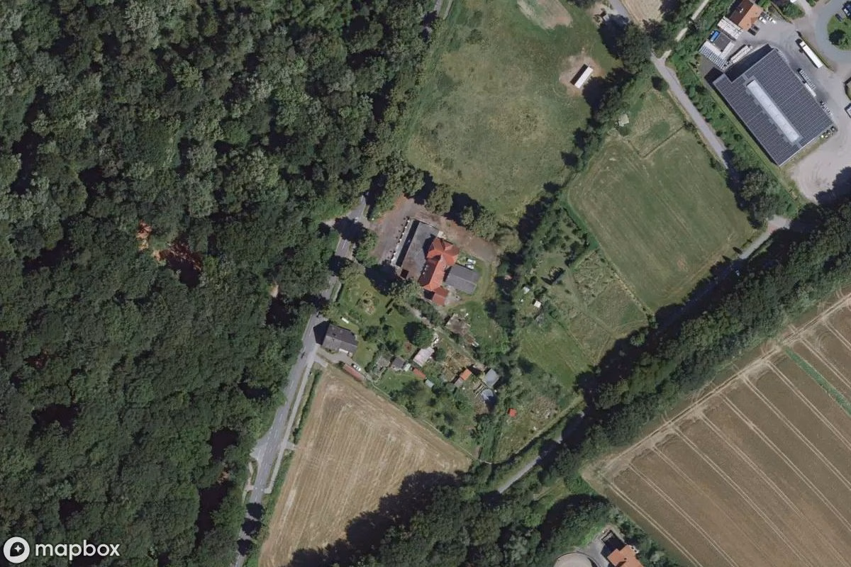 Műholdas légi felvétel Chinarestaurant helyszínről, egy elhagyatott Étterem itt: Haltern am See, Németország