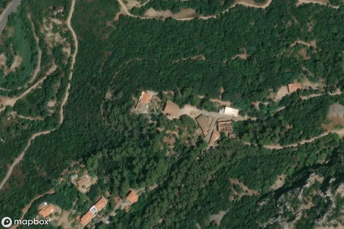 Satellitenansicht von Villa Stefani, eine verlassene Wohnhaus in Gonnesa, Italien