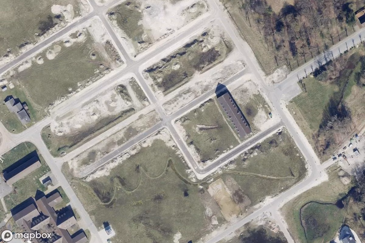 Aerial satellite view of Horst, an abandoned Military Site in Oldenburg, Germany