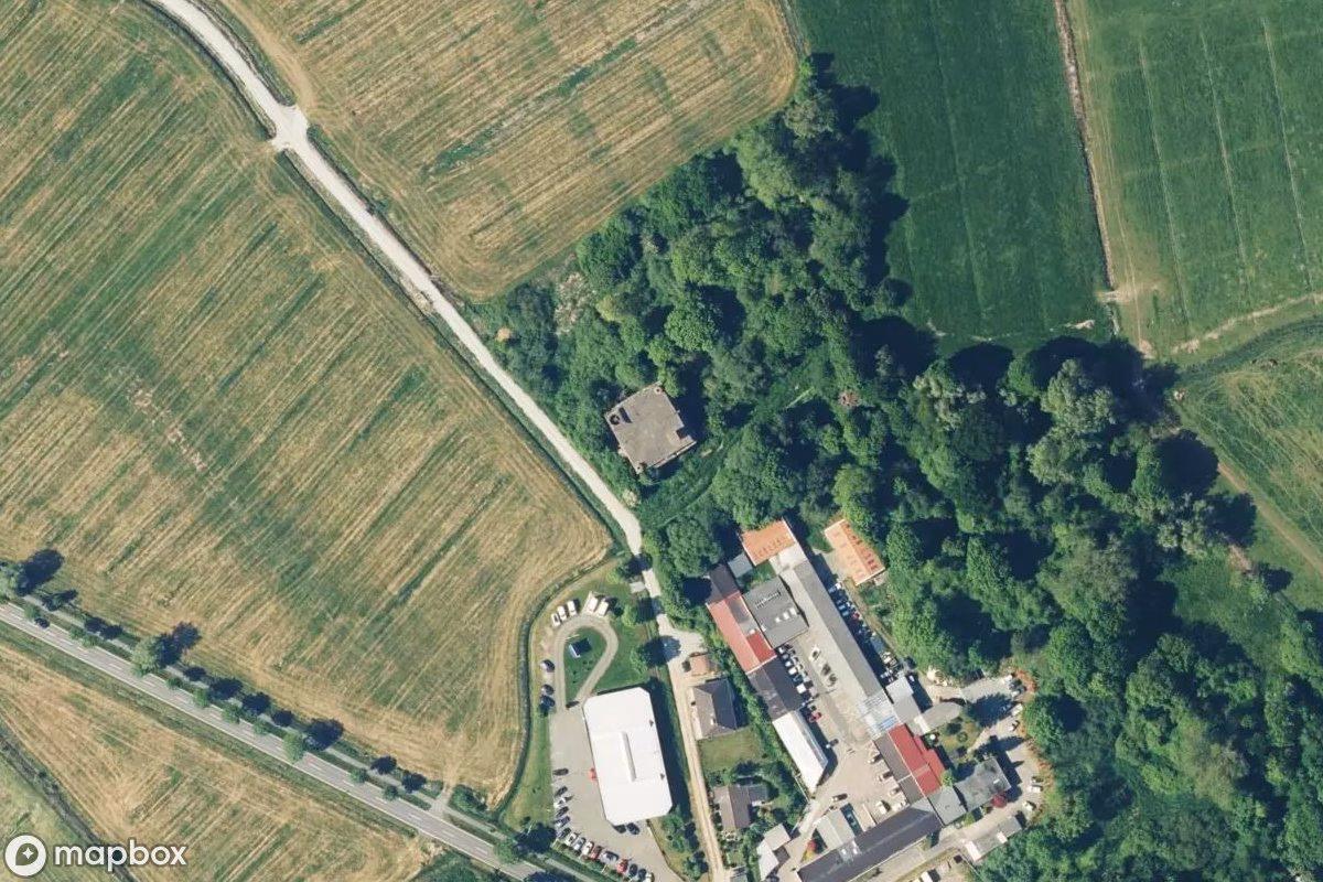 Vue aérienne satellite de Bunker Langewerth, un Bunker abandonné à Wilhelmshaven, Allemagne