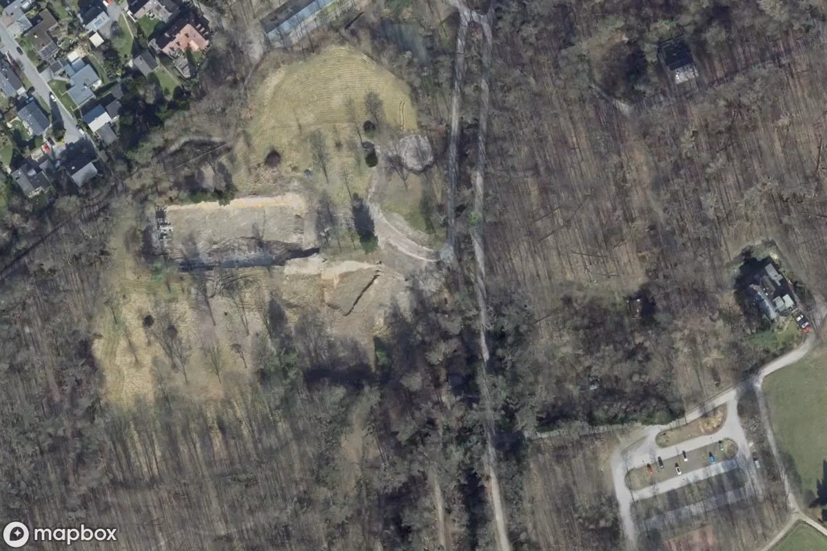 Satelitarny widok z lotu ptaka Schwimmbad, opuszczone Basen w Bochum, Niemcy