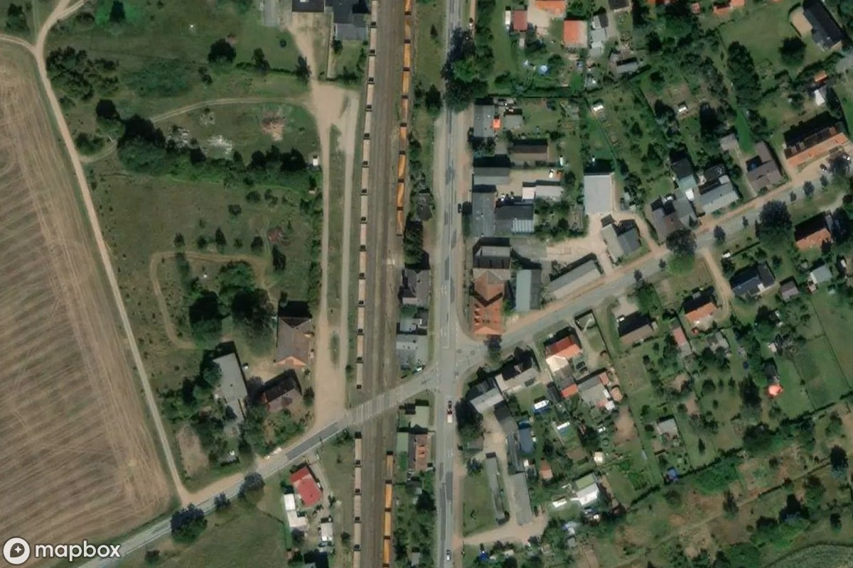 Satellitenansicht von Bahnhof, eine verlassene Bahnhof in Ganzlin, Deutschland