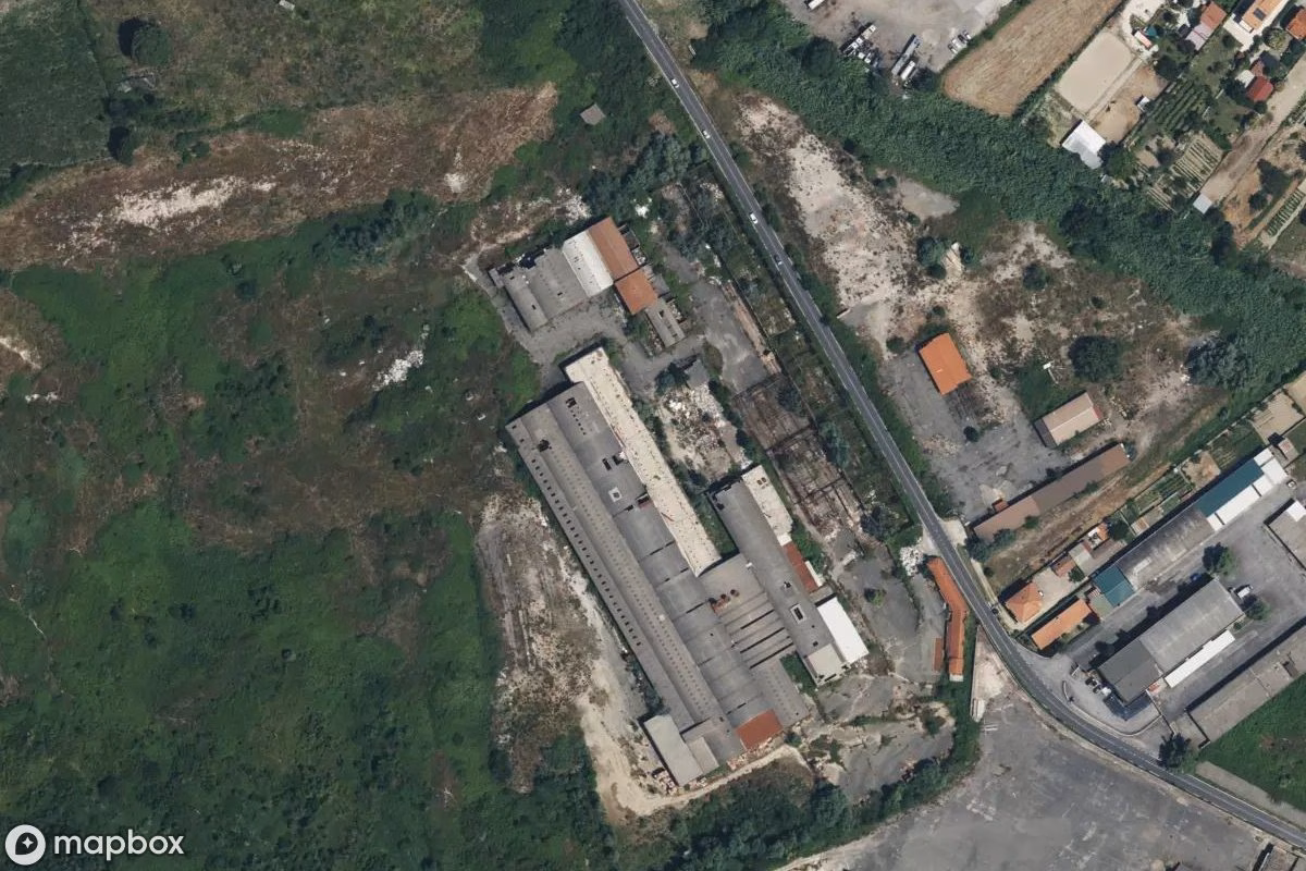 Satelitní letecký pohled na Lost Place, opuštěné v Rome, Itálie