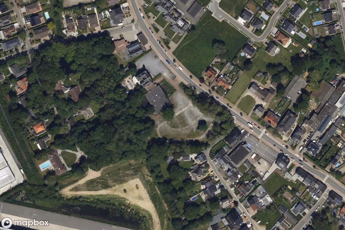 Satelitarny widok z lotu ptaka Disco, opuszczone Dyskoteka w Willebroek, Belgia