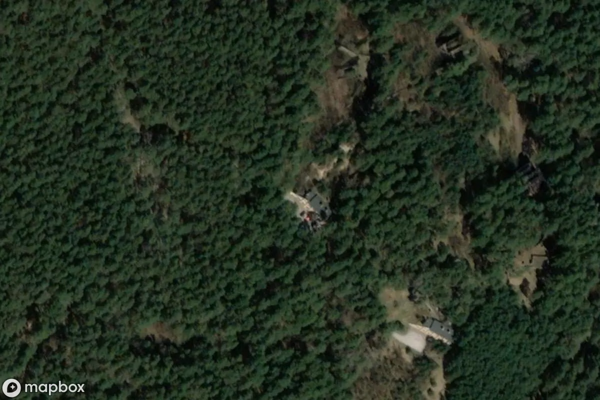 Satelitarny widok z lotu ptaka Exploseum DAG Bromberg, opuszczone  w Bydgoszcz, Polska