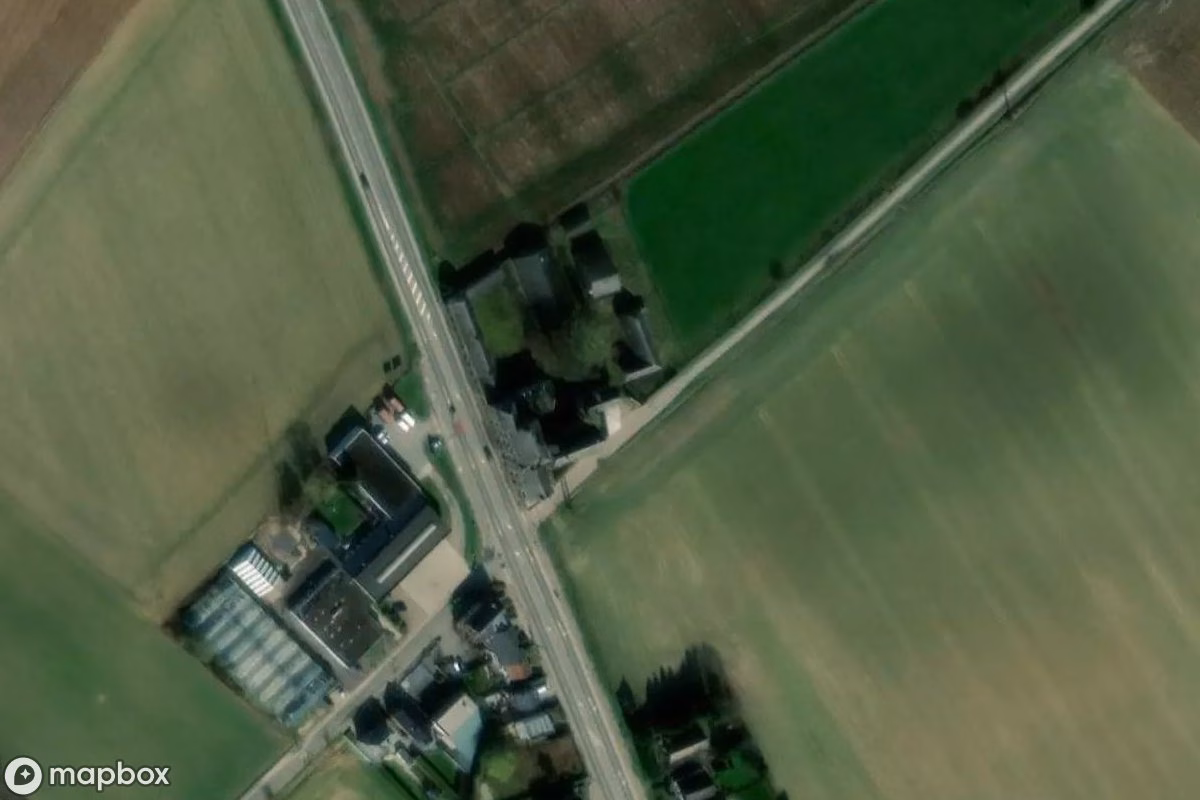 Satelitarny widok z lotu ptaka Lost Place, opuszczone  w Gembloux, Belgia