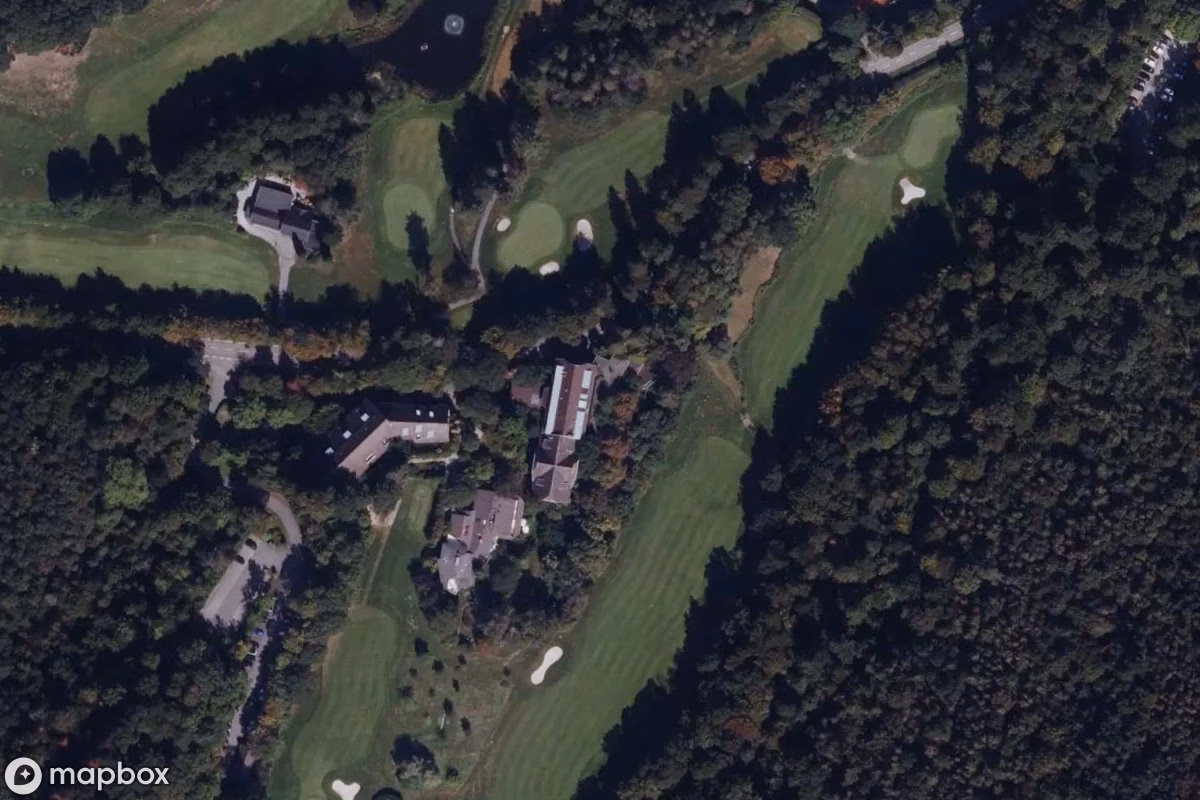 Aerial satellite view of Hotel, an abandoned Hotel in Baden-Baden, Germany