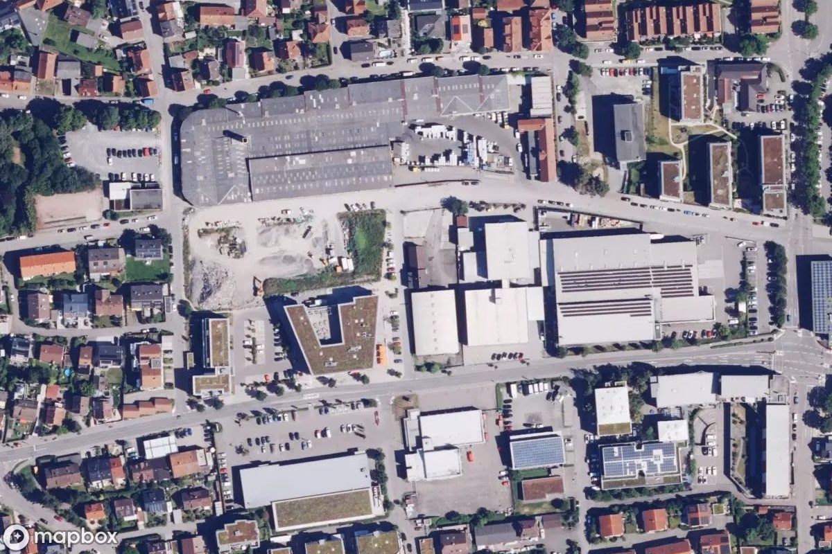 Satelitarny widok z lotu ptaka Haus, opuszczone  w Asperg, Niemcy