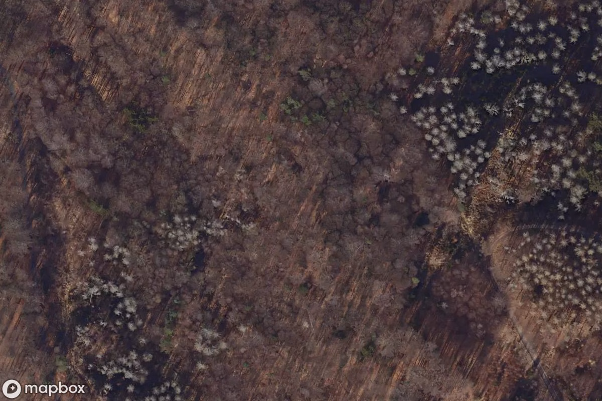 Satellitbild från luften av Bergbau 2, en övergiven  i Königswinter, Tyskland