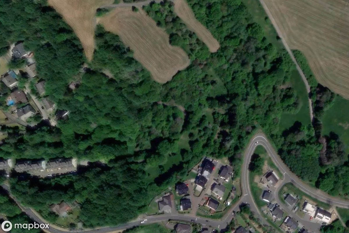 Vista aérea por satélite de Minenausgang, un Mina abandonado en Bad Ems, Alemania