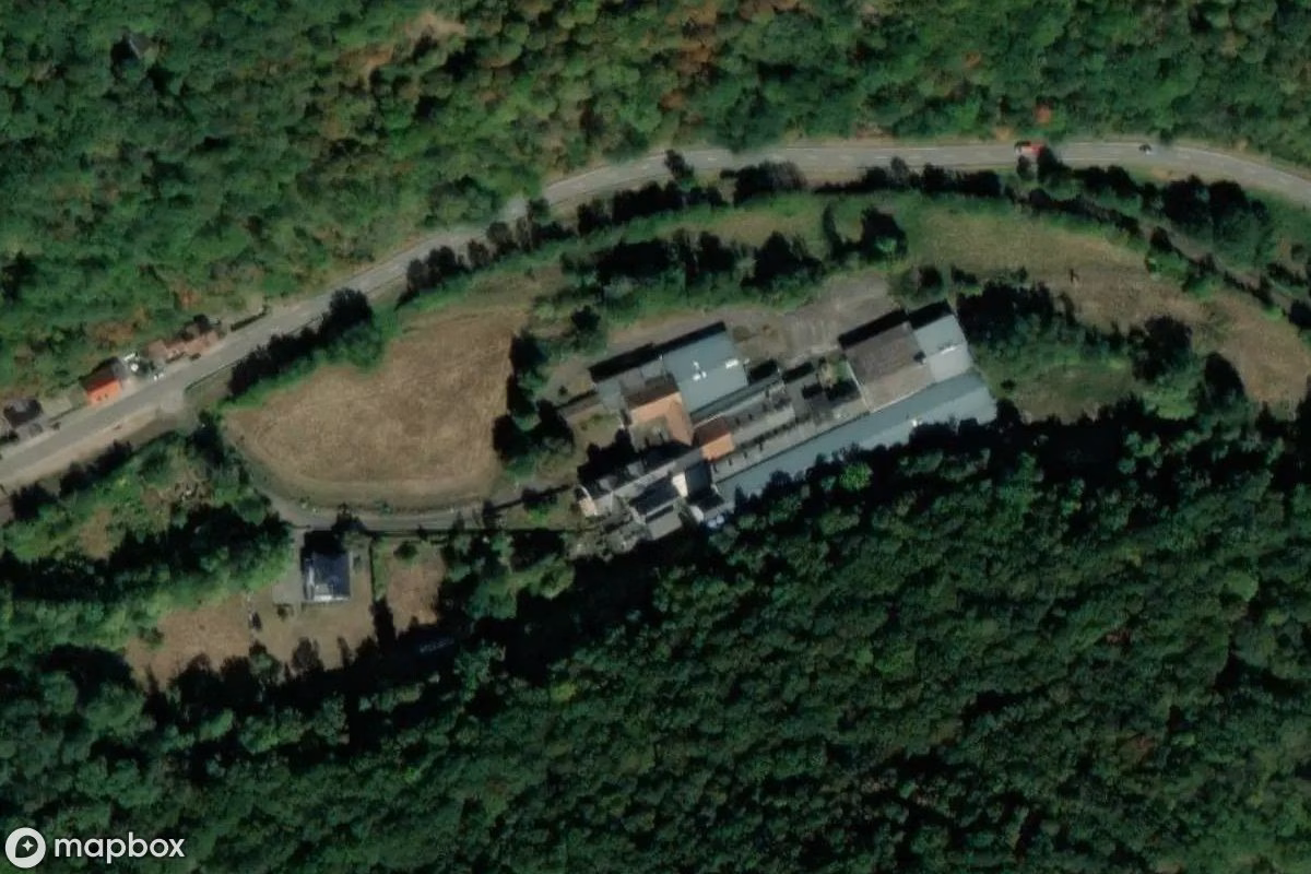 Satelitarny widok z lotu ptaka Fabrik, opuszczone Fabryka w Stromberg, Niemcy