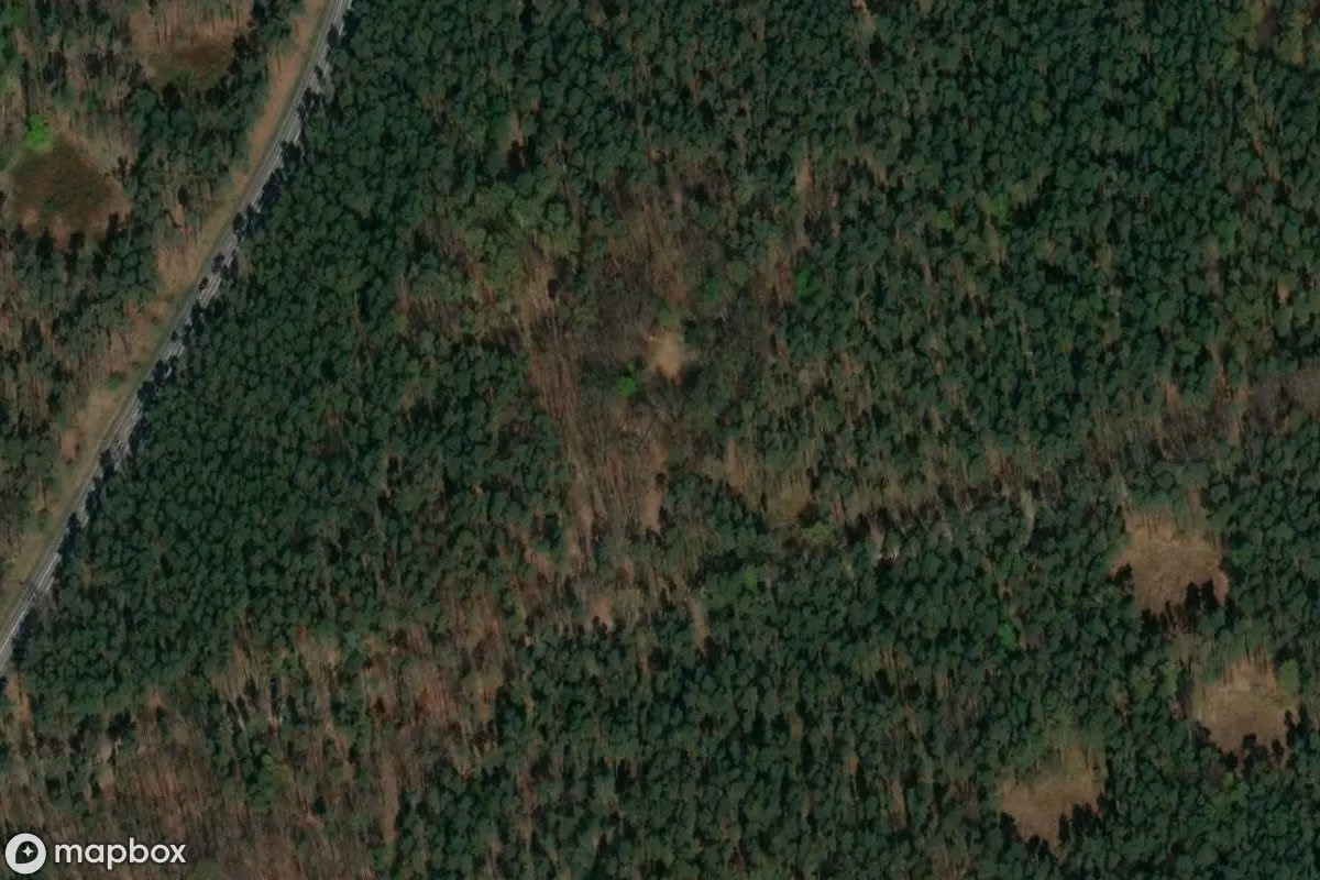 Aerial satellite view of Alte Aquädukte, an abandoned  in Krotoszyn, Poland