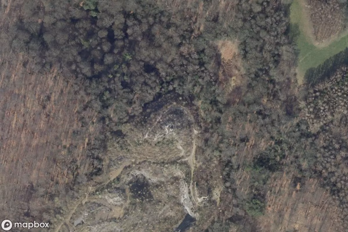 Satellitenansicht von Steinbruch, eine verlassene Bergwerk in Wetter (Ruhr), Deutschland