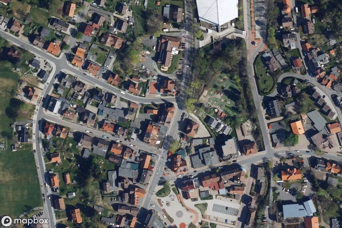 Vista aérea por satélite de Café, un Restaurante abandonado en Braunlage, Alemania