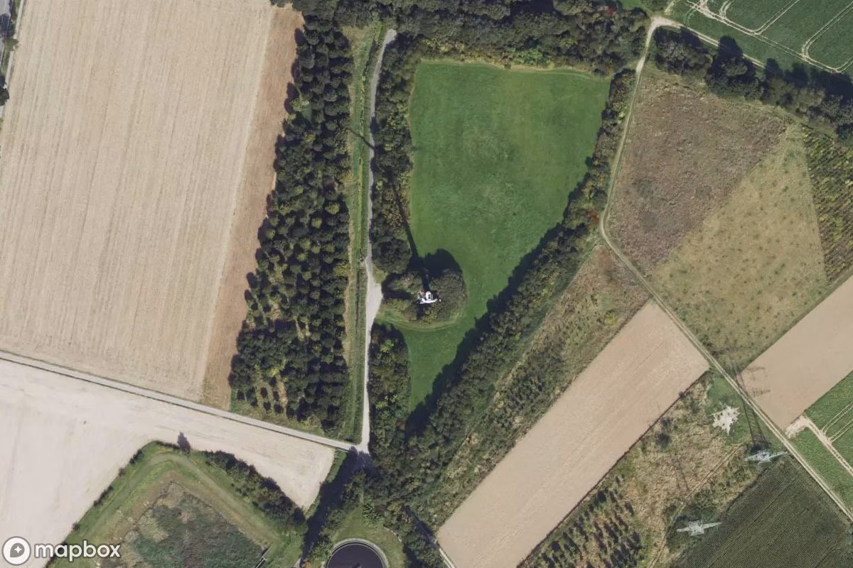 Satelitarny widok z lotu ptaka Windkraftanlage, opuszczone  w Baesweiler, Niemcy