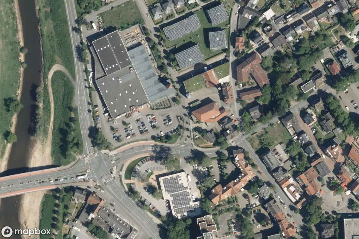 Satelitarny widok z lotu ptaka Tiefgarage, opuszczone  w Greven, Niemcy