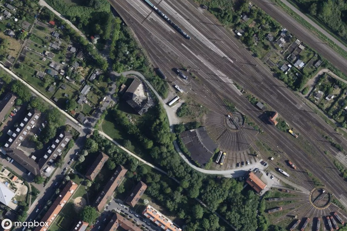 Satellitenansicht von Gebäude, eine verlassene  in Bremen, Deutschland