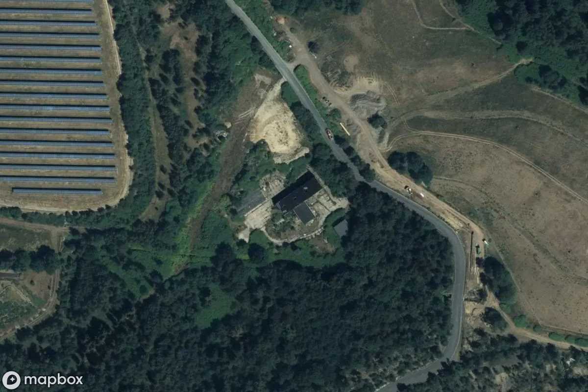 Satelitarny widok z lotu ptaka Tierkörperbeseitigungsanlage, opuszczone  w Freiberg, Niemcy