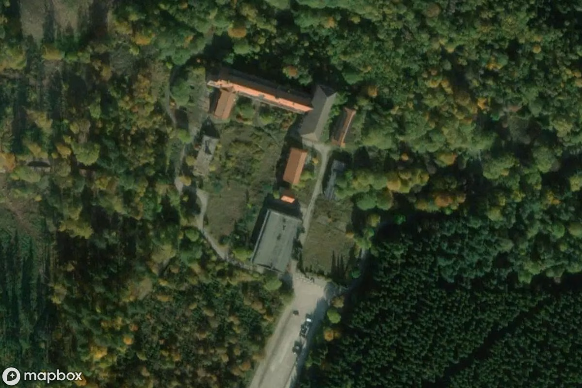 Vista aérea por satélite de Zeche, un Mina abandonado en Elbingerode, Alemania