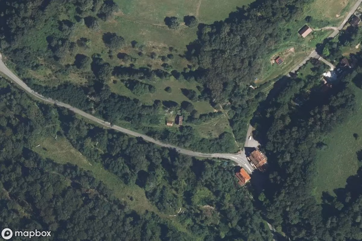 Vue aérienne satellite de Haus, un abandonné à Windstein, France