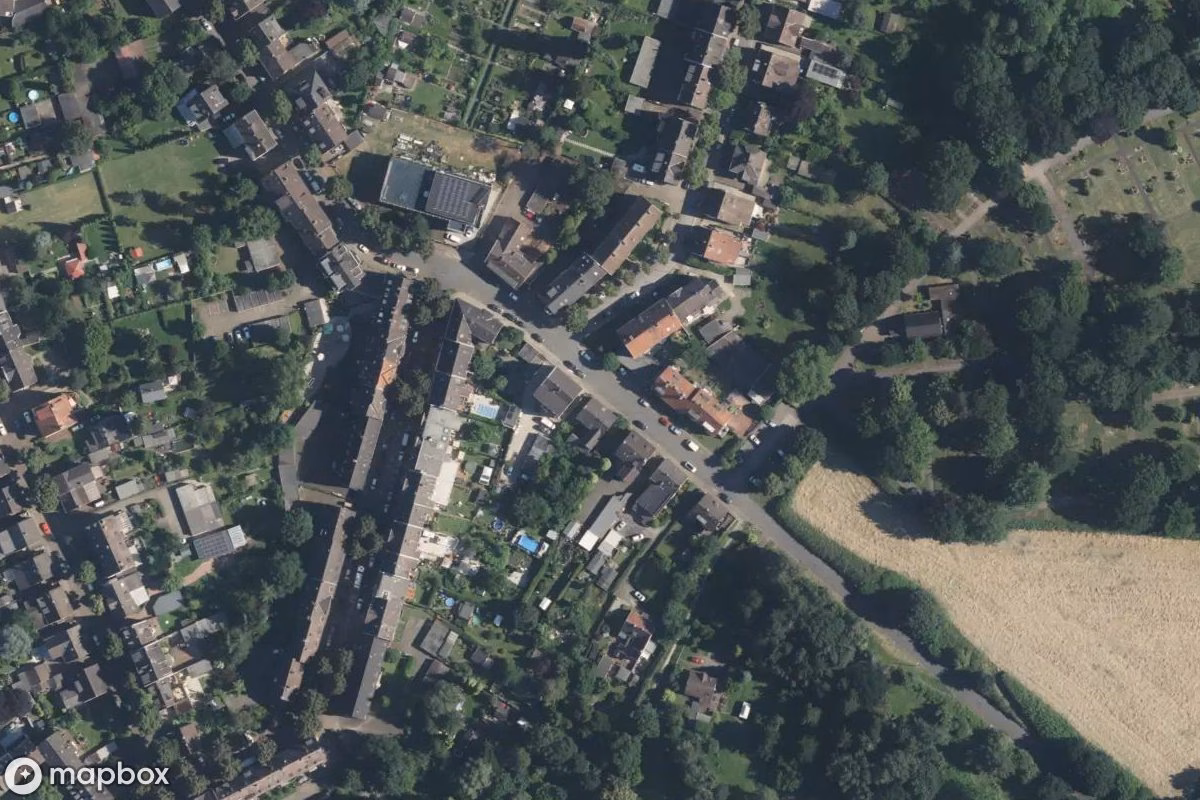 Vue aérienne satellite de Wohnhaus, un Résidence abandonné à Essen, Allemagne