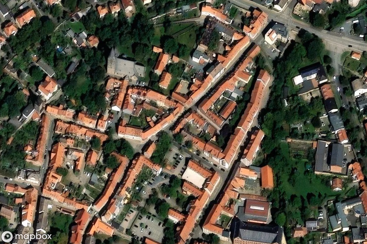 Satellitenansicht von Haus, eine verlassene  in Quedlinburg, Deutschland