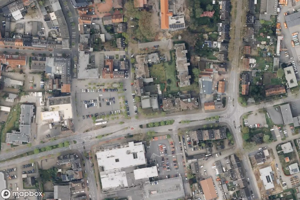 Műholdas légi felvétel Bunker helyszínről, egy elhagyatott Bunker itt: Gladbeck, Németország