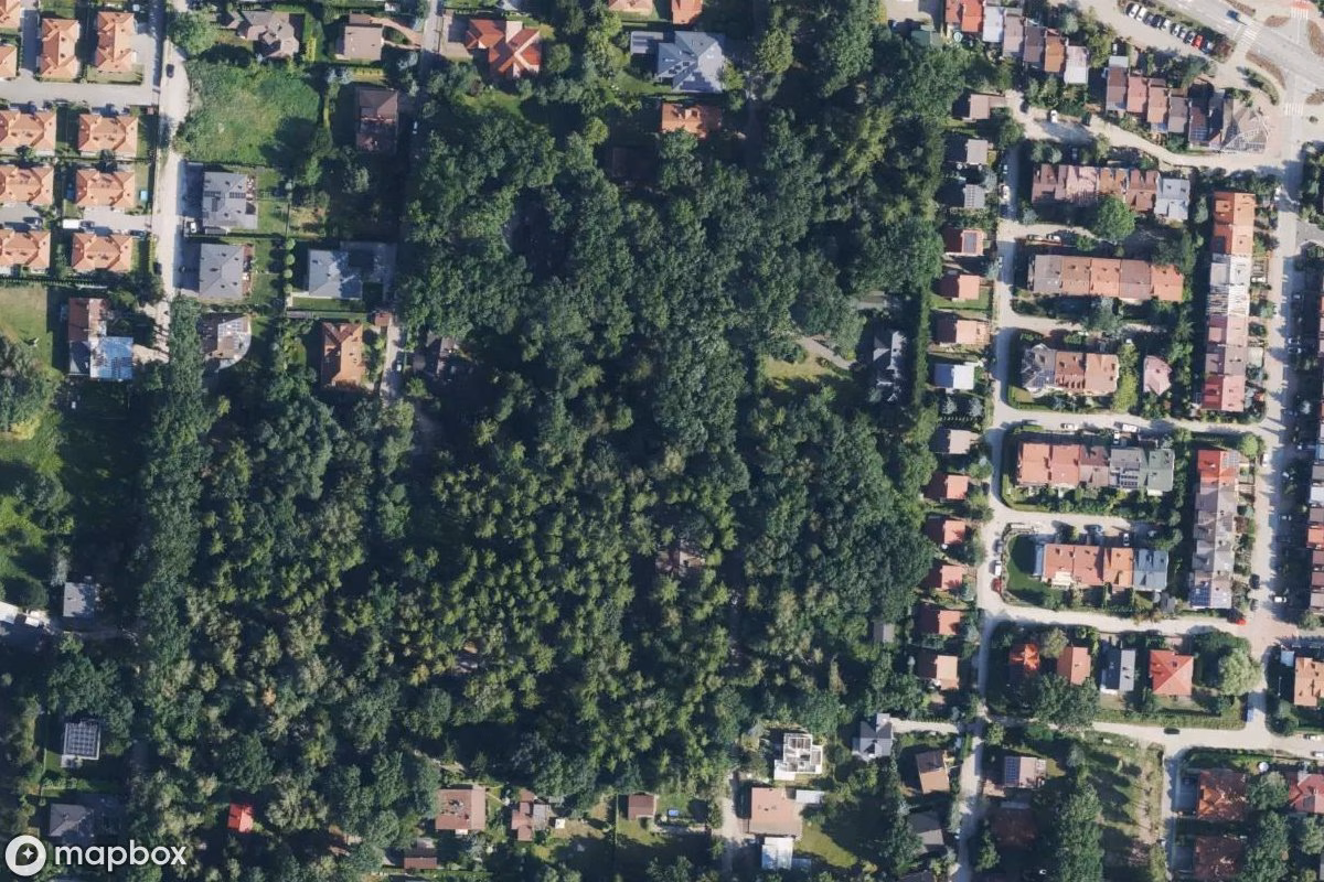 Vue aérienne satellite de Maison Torfo, un Résidence abandonné à Warsaw, Pologne