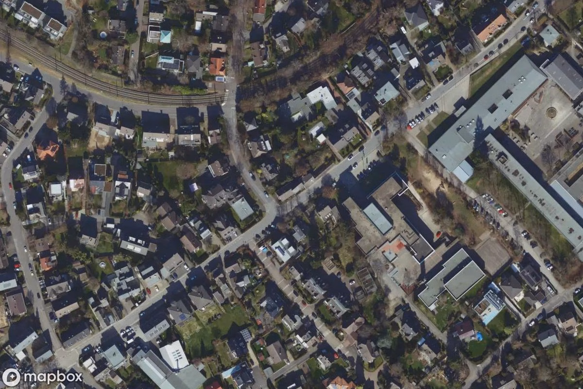 Műholdas légi felvétel Kegelbahn helyszínről, egy elhagyatott  itt: Bergisch Gladbach, Németország