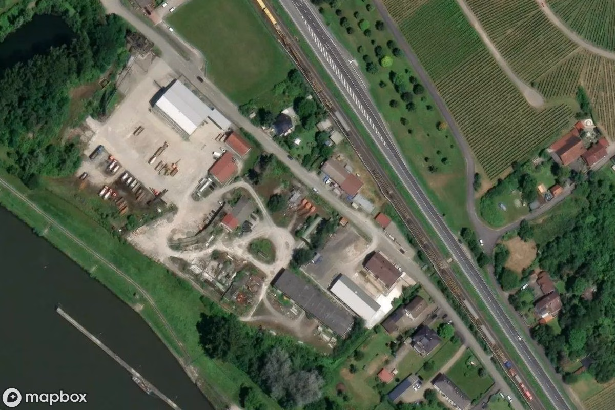 Satellitenansicht von Krähne, eine verlassene  in Thüngersheim, Deutschland