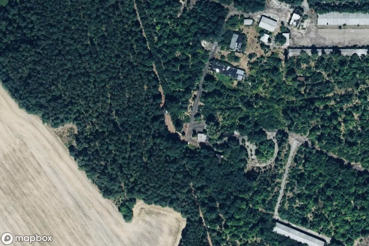 Satellitenansicht von Militär, eine verlassene Militär in Nardt - Narć, Deutschland