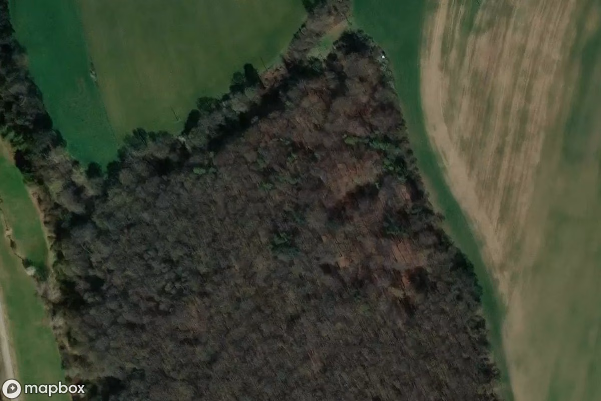 Vue aérienne satellite de Bunker, un Bunker abandonné à Contwig, Allemagne